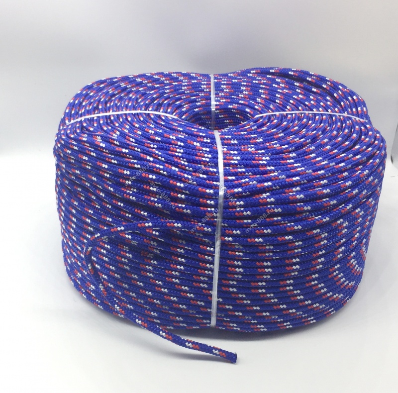 Веревка ( шнур) плетеная 5мм, красная  (1M)