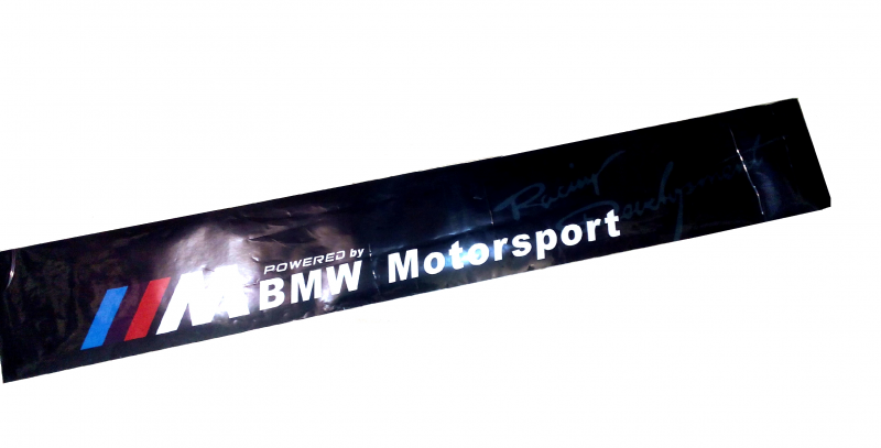 Наклейка карбон на стекло 130*21см //M BMW MOTORSPORT DT-WD-096