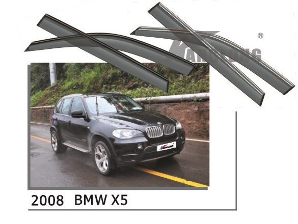 Ветровики оригинальные BMW X5 03--10 (хром)