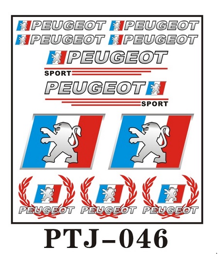Набор наклеек PEUGEOT SPORT  PTJ-046