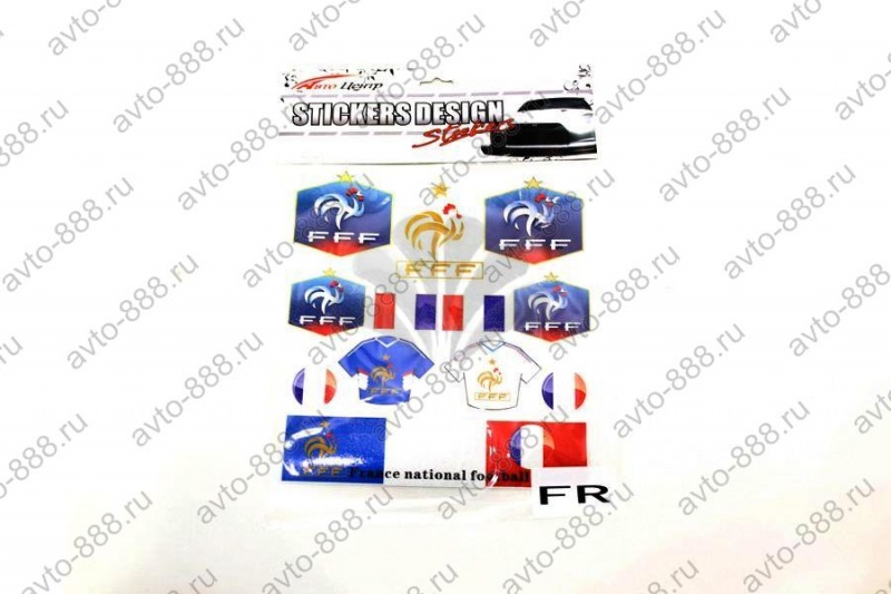 Набор наклеек национальный футбол Франции FR