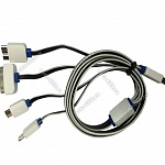 USB шнур (4 выхода) АР-3041 (цвет в ассортименте)