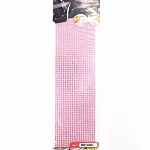 Стразы цветные на панель 90*340мм  розовые ZXQ-0101