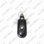 Брелок-карабин кожа (черный) BMW B0167