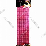 Стразы цветные на панель 90*340мм  розовые ZXQ-0101