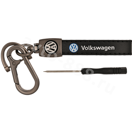 Брелоки на ключи кожа петля, карабин VOLKSWAGEN 0397