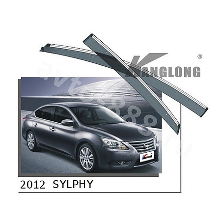 Ветровики оригинальные № ★ NISSAN SYLPHY 2012 (хром металл)