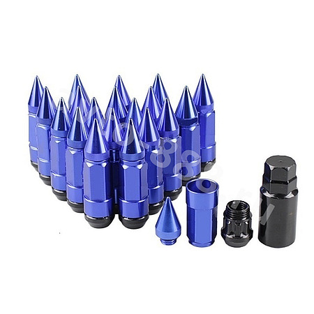 Комплект гаек-карандаш (лёгкие) R104 12*1,25 ( 20 шт, высота 55 мм ) голубой