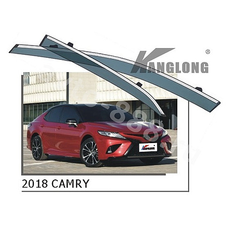 Ветровики оригинальные TOYOTA CAMRY 2018 (хром)