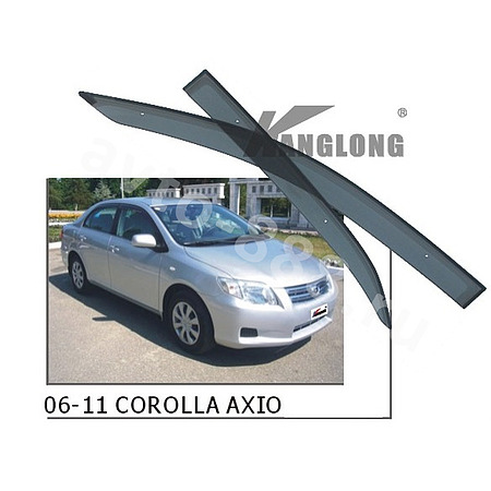 Ветровики оригинальные TOYOTA COROLLA  AXIO 2006-2012 (без хрома)