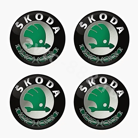 Декоративные наклейки SKODA 65MM (4шт)