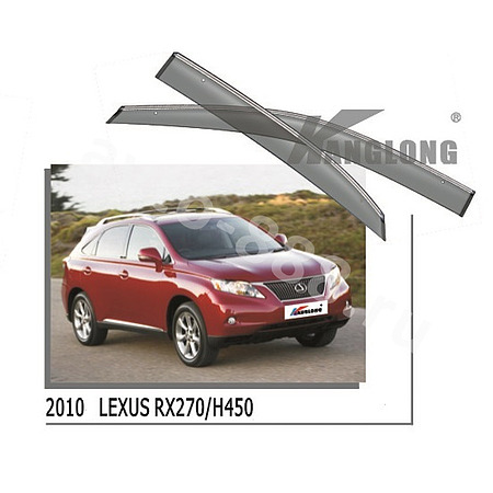 ★ Ветровики оригинальные LEXUS RX350 10--… (хром)