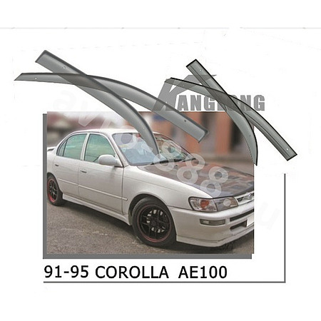 ★ Ветровики оригинальные TOYOTA COROLLA100 91--95 (седан) (без хрома)