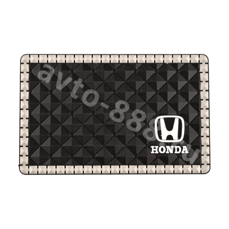 Коврик на панель маленький с эмблемой HONDA. ZXQ-01