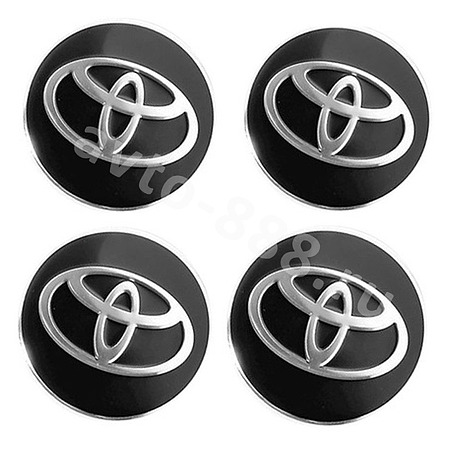 Декоративные наклейки TOYOTA 56MM (4шт)