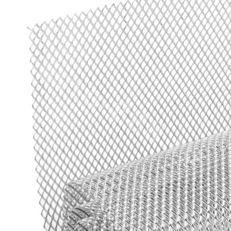 Сетка на решетку радиатора алюминиевая серебро мелкая 1000*330 мм ячейка 3x6мм