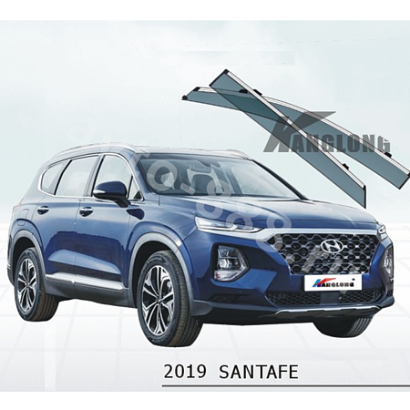 ★ Ветровики оригинальные HYUNDAI SANTAFE 2019-- (хром)