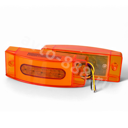 Фонари габаритные BD-0102 12/24V жёлтый (2шт)