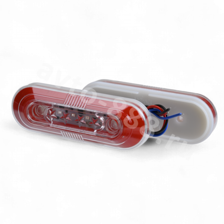 Фонари габаритные BD-0128 12/24V красный (2шт)