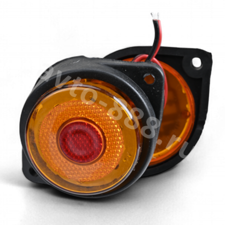 Фонари габаритные BD-2007 12/24V желтый (2шт)
