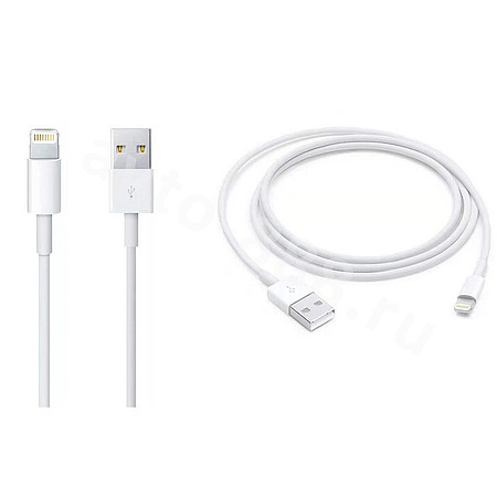 USB шнур зарядное iphone+usb (1M) 1K13