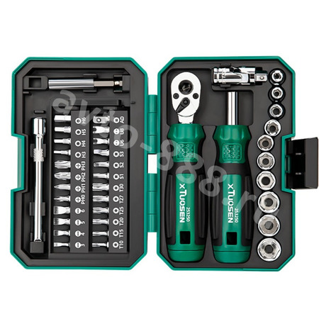 Набор отвёрток с трещоточным ключом 40 предметов