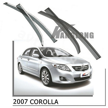 Ветровики оригинальные TOYOTA COROLLA  07-10 (хром)