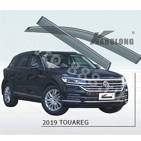 Ветровики оригинальные № ★ VOLKSWAGEN TOUAREG 2018(хром металл)