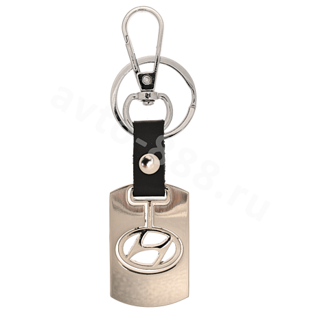 Брелоки на ключи металл, карабин HYUNDAI 0394