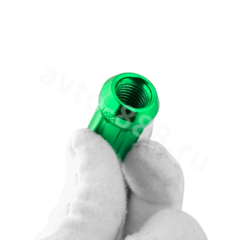 Секретки гайки F651 12*1,5 (16P+4+2, высота 32 мм) зелёный фото 3