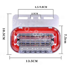 Фонари габаритные ST-6002 59LED 24V (4шт) красный фото 3