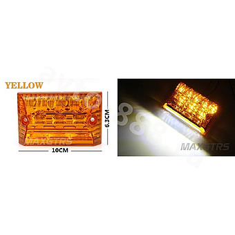 Фонари габаритные ST-6001 20LED 24V (1шт) жёлтый фото 2