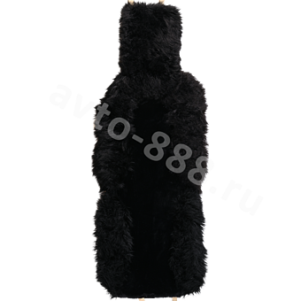 Накидка искусственная стриженая чёрная 140*50см (1шт) фото 1