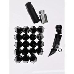 Комплект гаек-карандаш (лёгкие) R104 12*1,25 (20 шт, высота 55 мм) чёрные фото 2