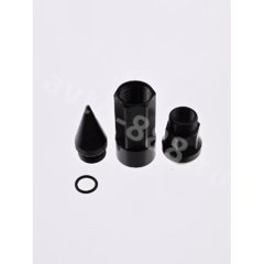 Комплект гаек-карандаш (лёгкие) R104 12*1,25 (20 шт, высота 55 мм) чёрные фото 3