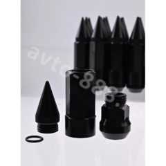 Комплект гаек-карандаш (лёгкие) R104 12*1,25 (20 шт, высота 55 мм) чёрные фото 4