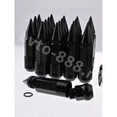 Комплект гаек-карандаш (лёгкие) R104 12*1,25 (20 шт, высота 55 мм) чёрные фото 8