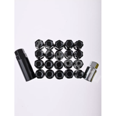 Секретки гайки F651 12*1,25 (16P+4+2, высота 32 мм) чёрный фото 3