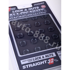 Секретки гайки F651 12*1,25 (16P+4+2, высота 32 мм) чёрный фото 5