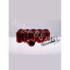 Секретки гайки R028 12*1,25 (16 шт, высота 32 мм, сквозная) красный фото 11
