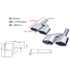 Насадка на глушитель 3026A (слева и справа） фото 3