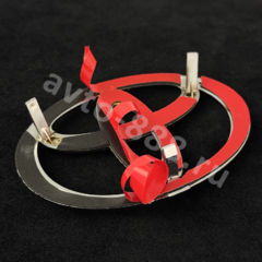 TE-019 Эмблема TOYOTA 110*75 фото 3