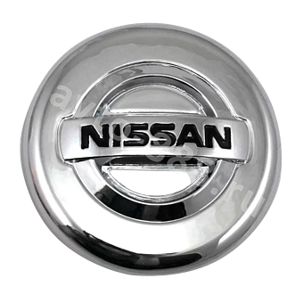 Колпачок на литье хром Nissan, C-553 (внешний73mm/внутренний63mm) фото 1