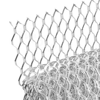 Сетка на решетку радиатора алюминиевая серебро крупная 1000*330 мм ячейка 8x25мм фото 1