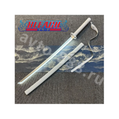 Катана Рукия Кучики-ZhangShen  bleach刀 纯白手柄 白壳 白银刀身 фото 1