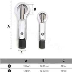 YZ-6062-2 Гайколом, набор из 2 штук 12-16 мм, 16-22 мм фото 2