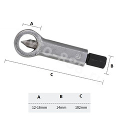 YZ-6092 Набор гайколомов 9-27 мм, 4 предмета фото 5
