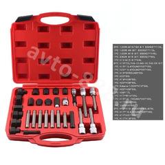 Автомобильный набор съемник шкива генератора, 30 предметов фото 4