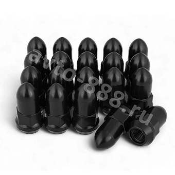Гайка на колесо ПИКА HEX19,L45,12×1.25 (5шт) чёрный 13833 фото 1
