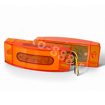 Фонари габаритные BD-0102 12/24V жёлтый (2шт) фото 1
